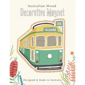 Wooden Magnet | Melbourne Tram Wooden Magnet | Melbourne Tram